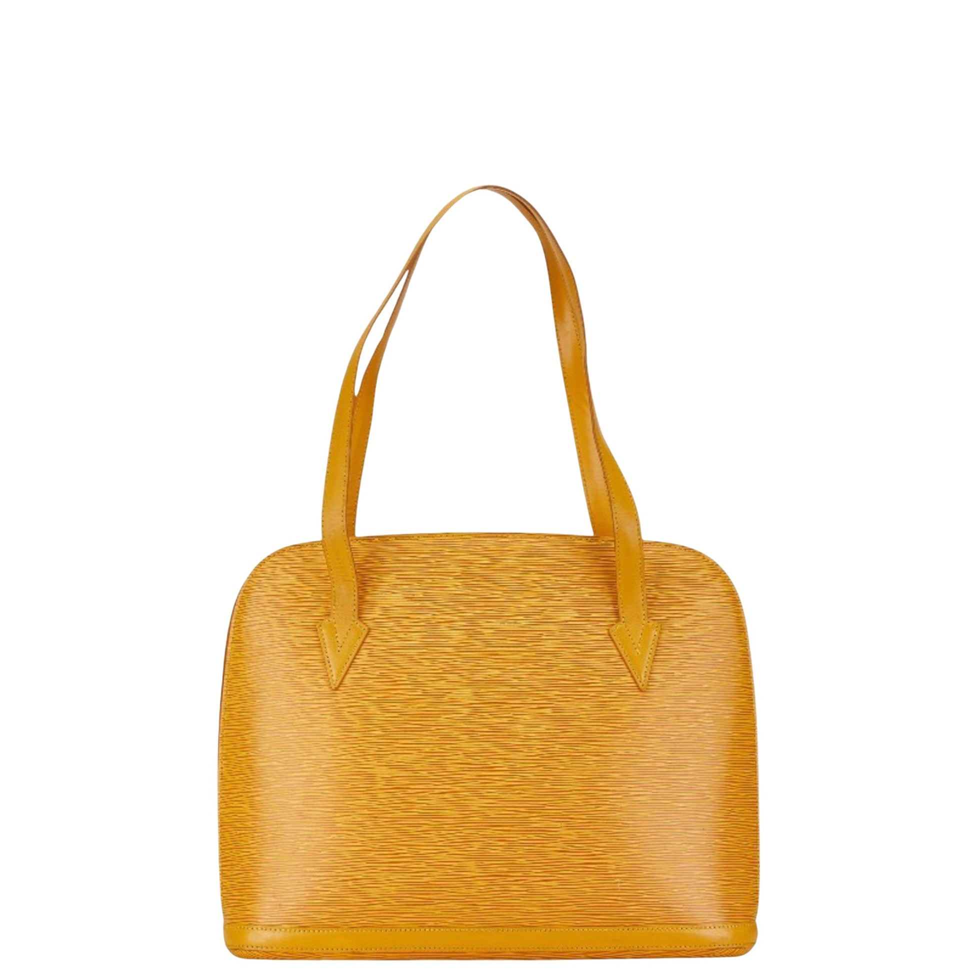 Louis Vuitton Lussac, Yellow, Leather, shoulder