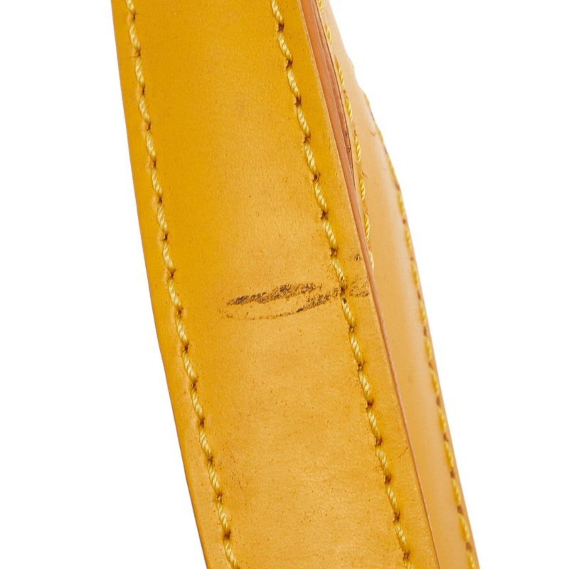 Louis Vuitton Lussac, Yellow, Leather, shoulder