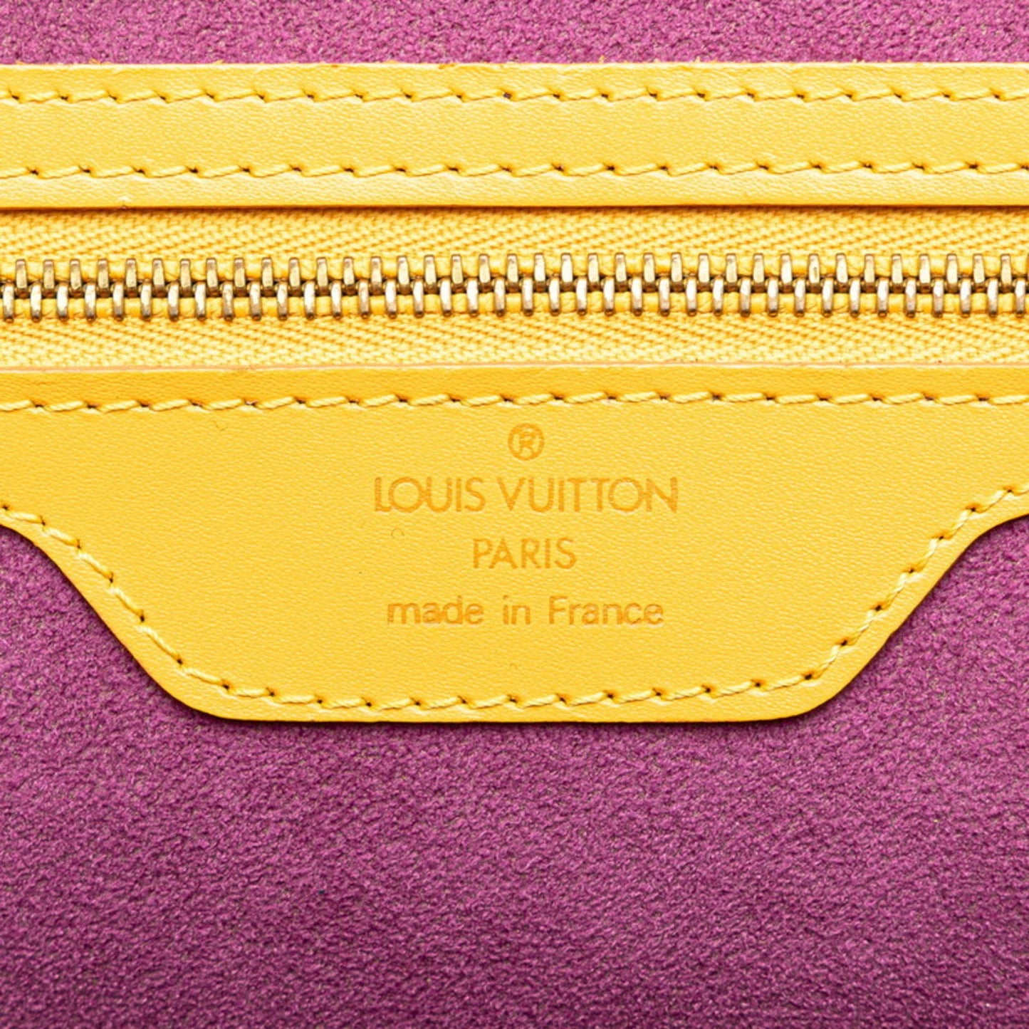 Louis Vuitton Saint Jacques, Yellow, Leather, shoulder