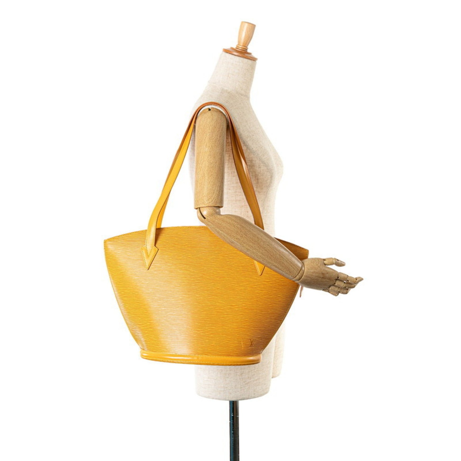 Louis Vuitton Saint Jacques, Yellow, Leather, shoulder