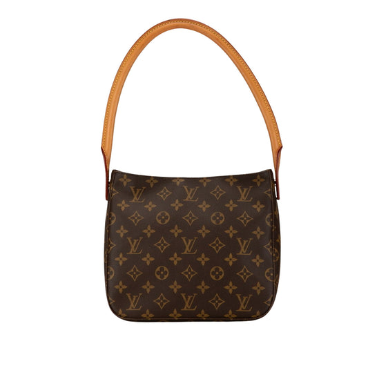 Louis Vuitton Looping MM, Brown, Canvas, shoulder