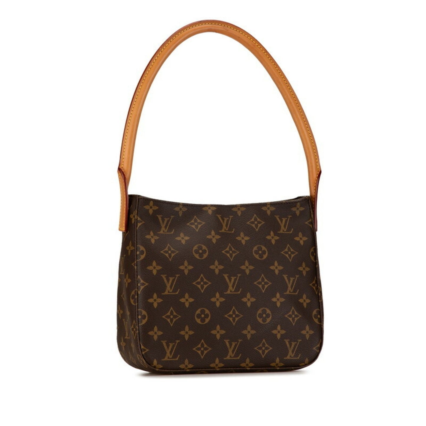 Louis Vuitton Looping MM, Brown, Canvas, shoulder