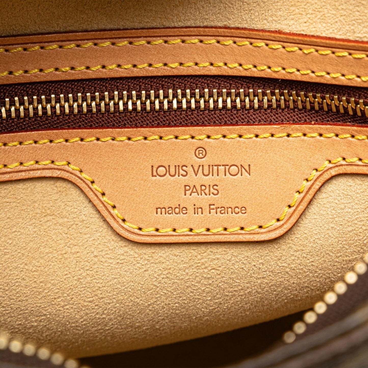 Louis Vuitton Looping MM, Brown, Canvas, shoulder