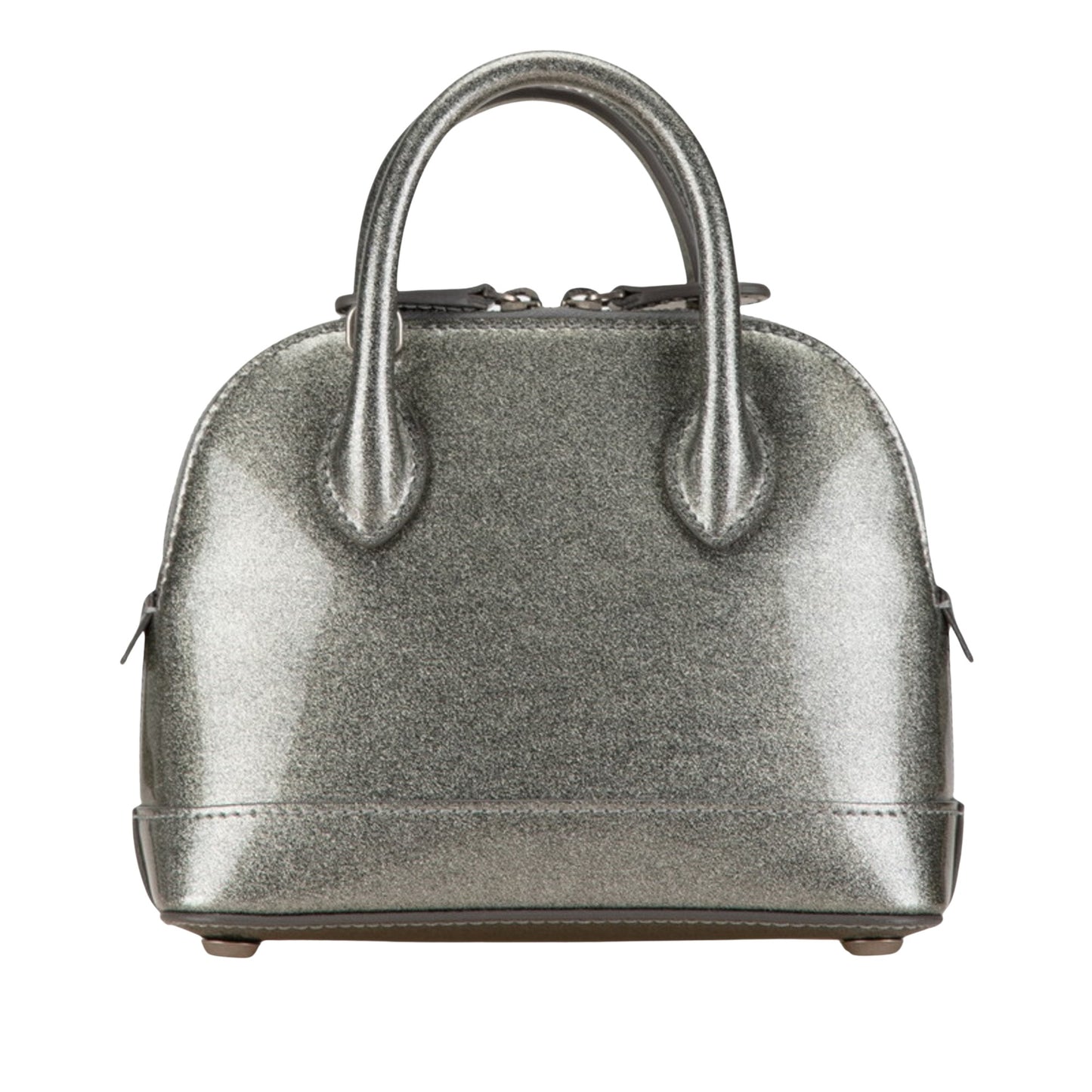 Balenciaga Ville, Silver, Leather, handbag