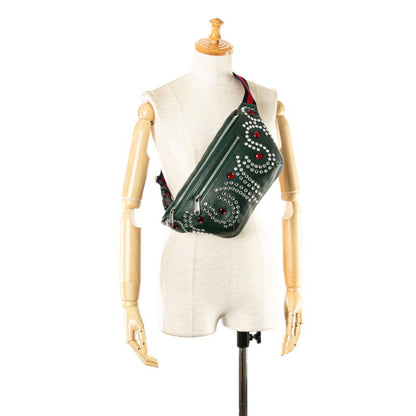 Gucci Ophidia, Green, Leather, shoulder