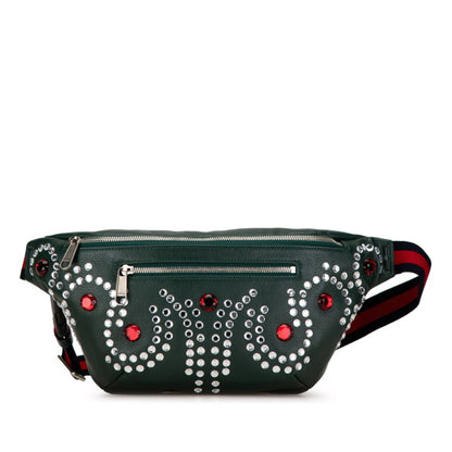 Gucci Ophidia, Green, Leather, shoulder