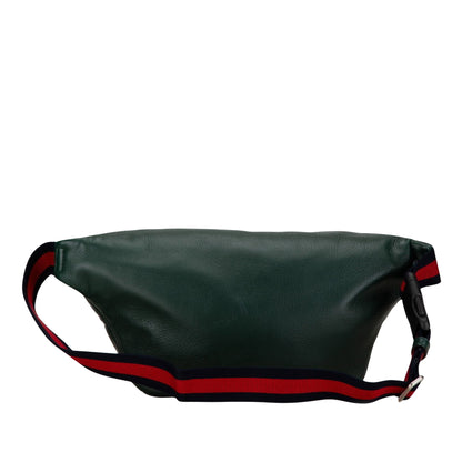 Gucci Ophidia, Green, Leather, shoulder