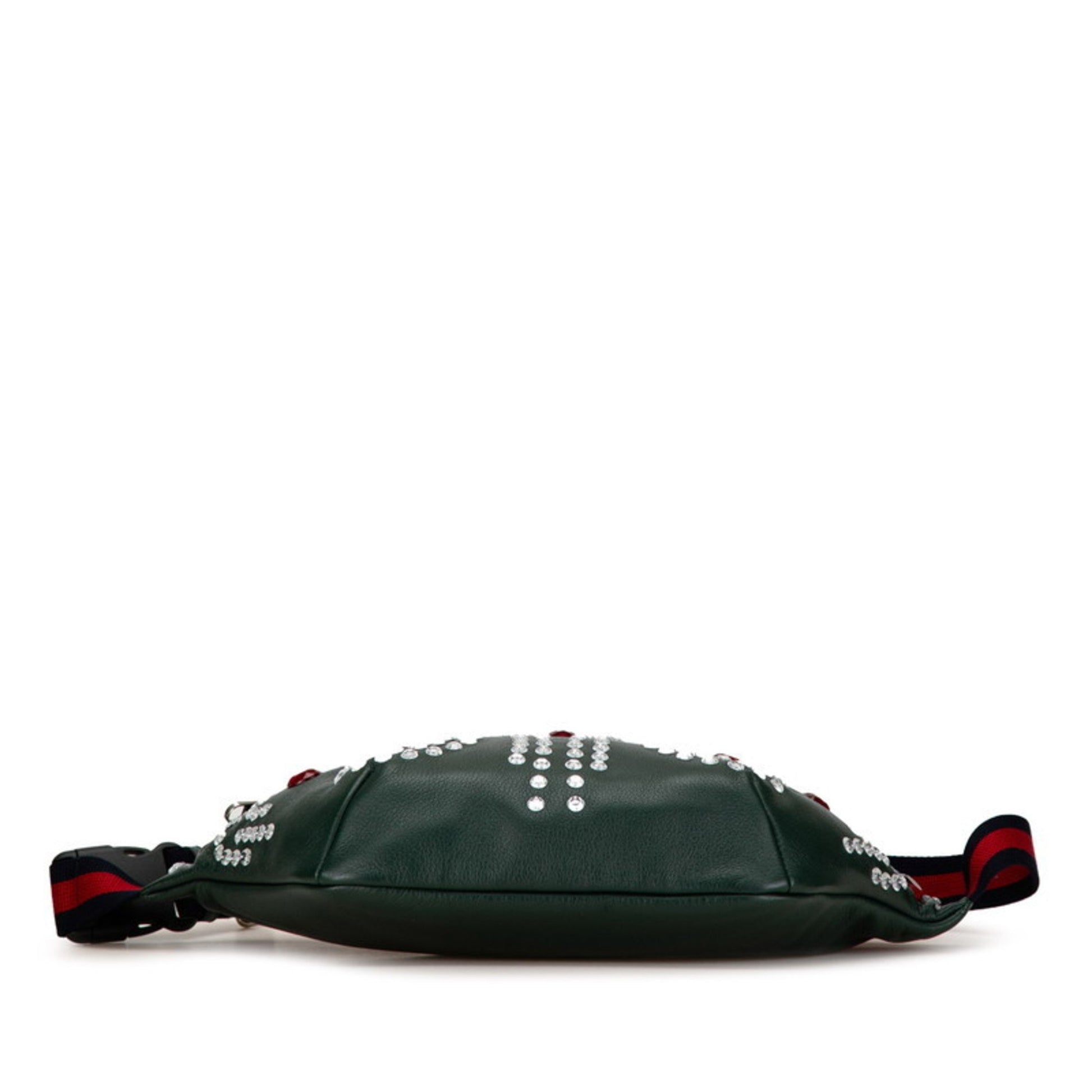 Gucci Ophidia, Green, Leather, shoulder