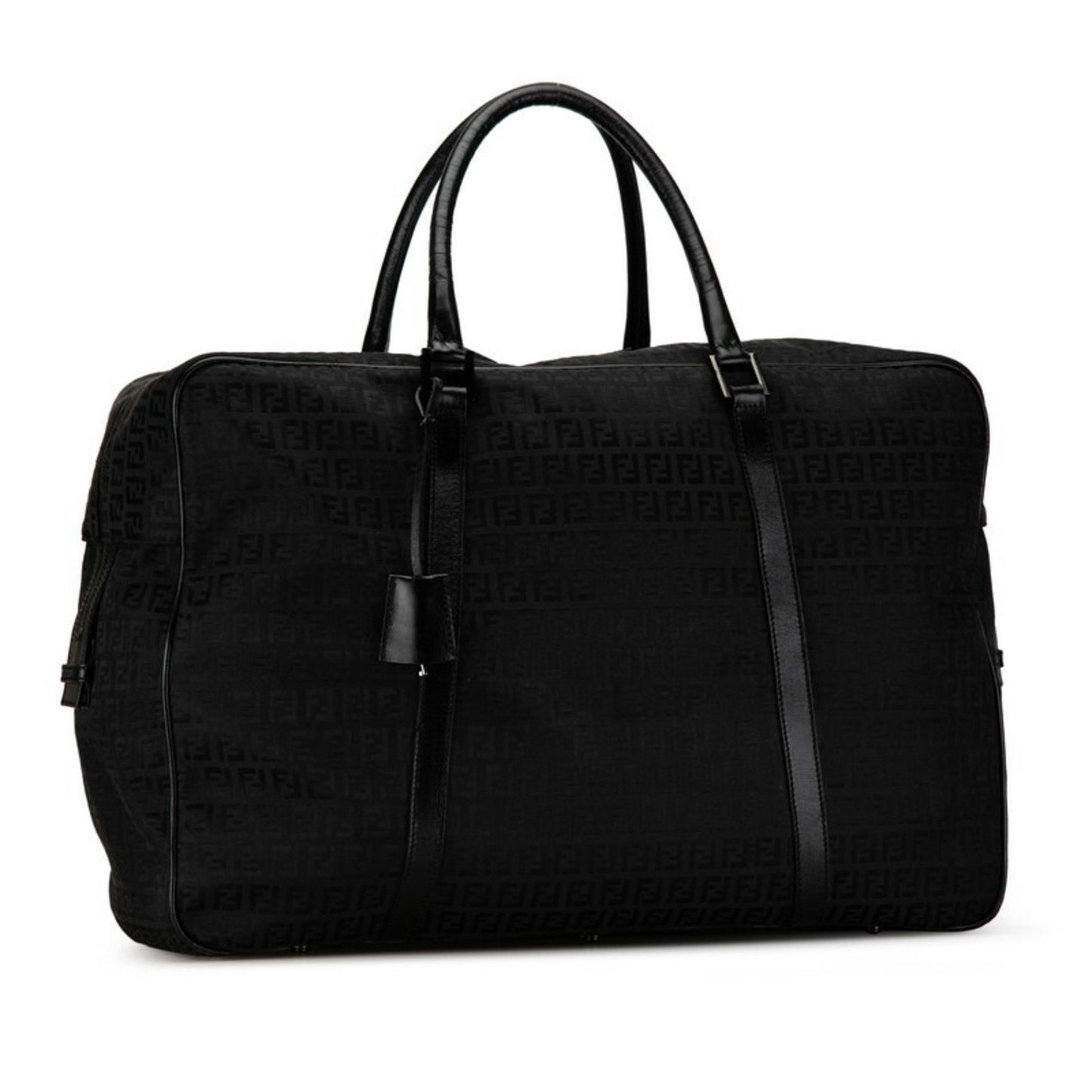 Fendi Zucca, Black, Canvas, travel