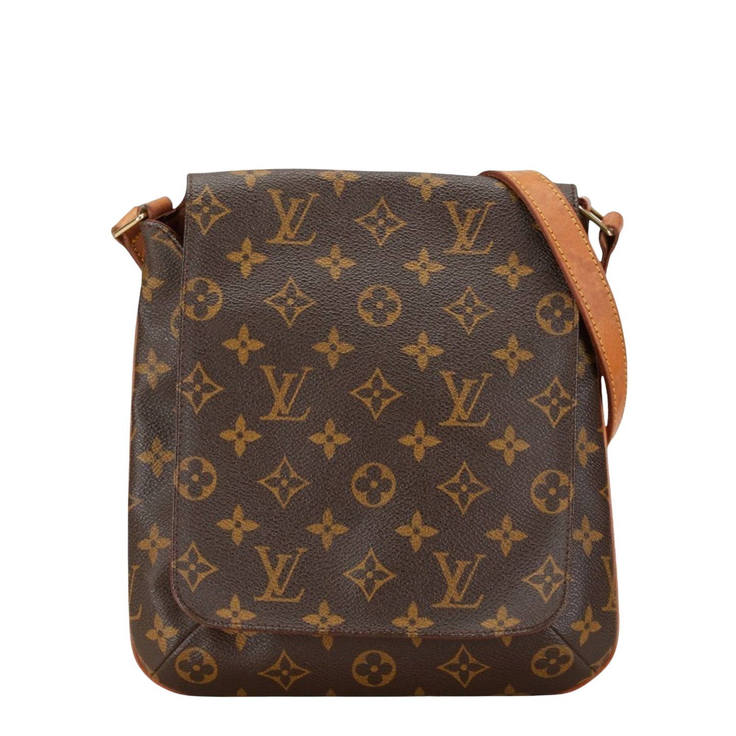 Louis Vuitton Musette Salsa, Brown, Canvas, shoulder