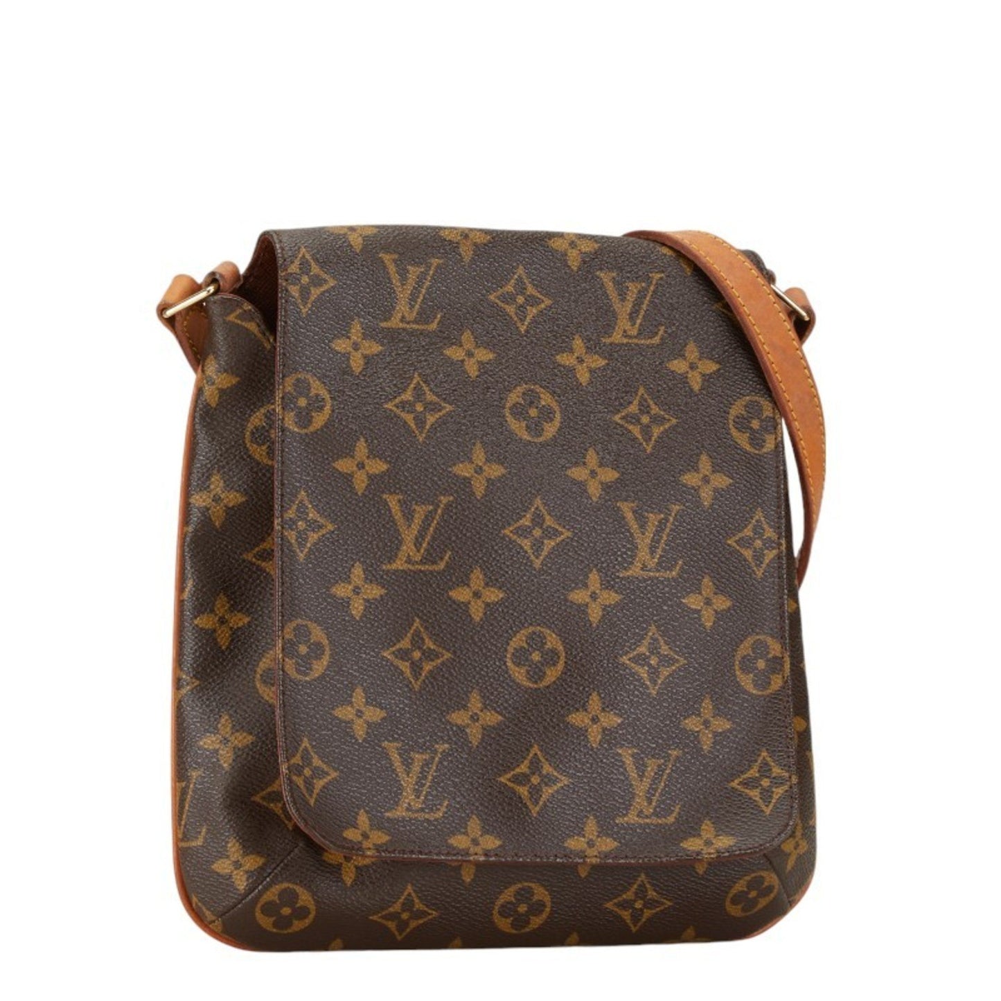 Louis Vuitton Musette Salsa, Brown, Canvas, shoulder