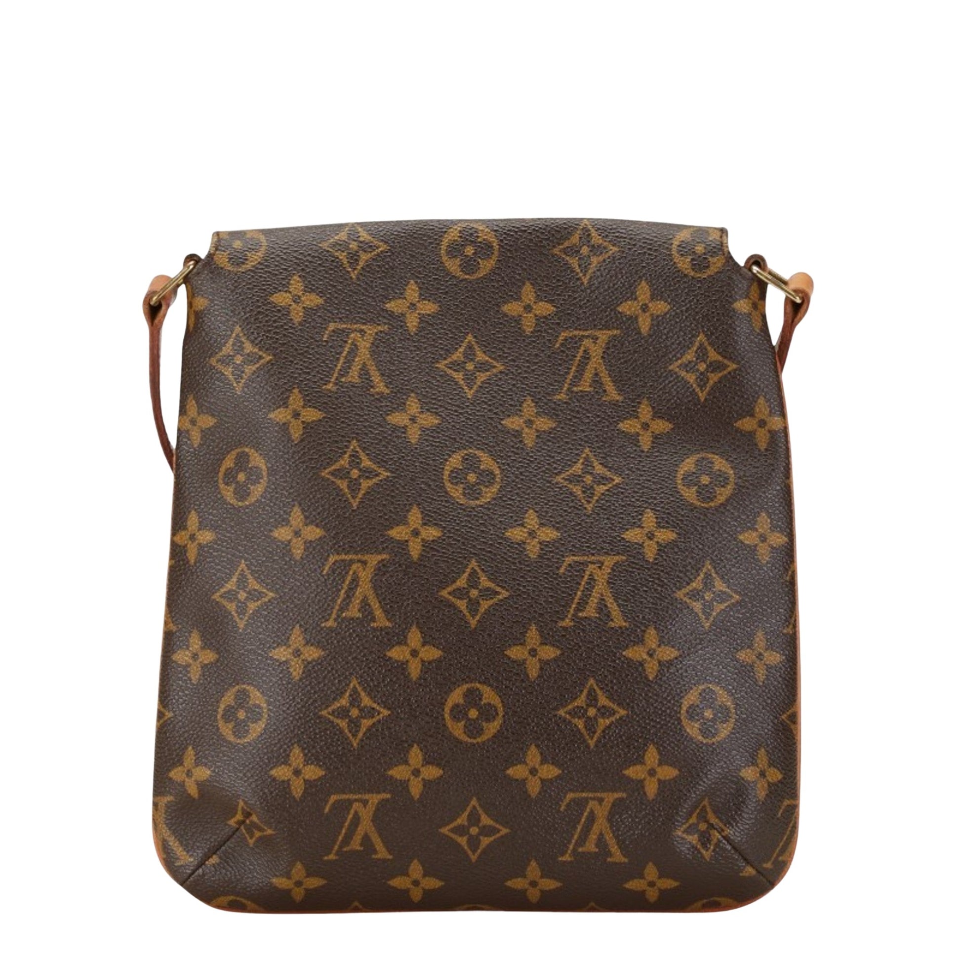 Louis Vuitton Musette Salsa, Brown, Canvas, shoulder