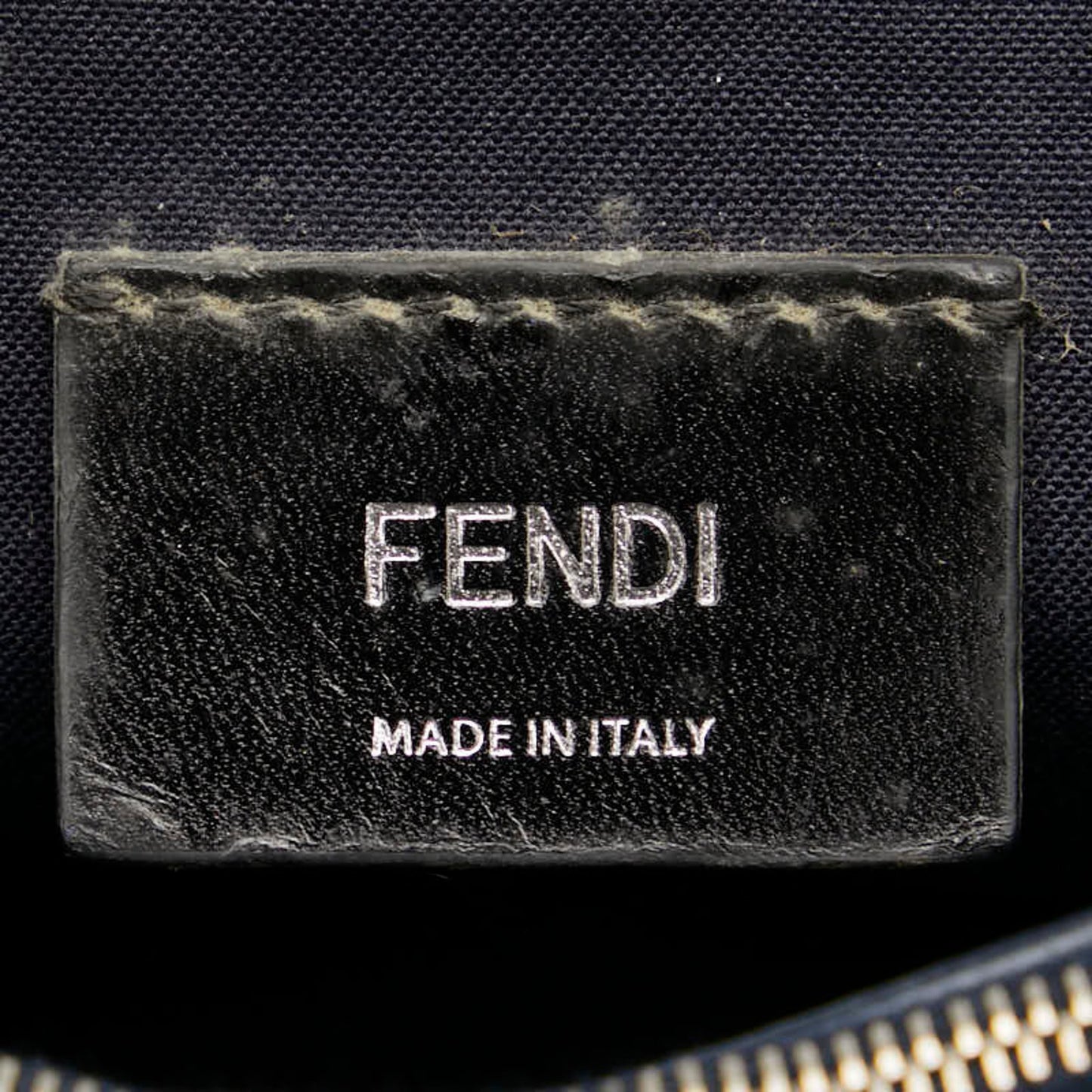 Fendi 2Jours, Navy, Leather, handbag