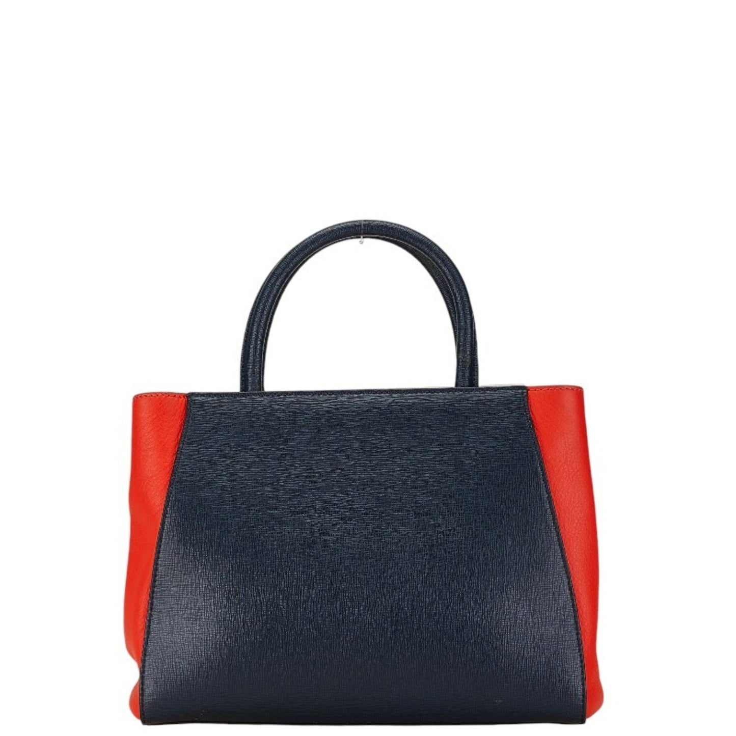 Fendi 2Jours, Navy, Leather, handbag