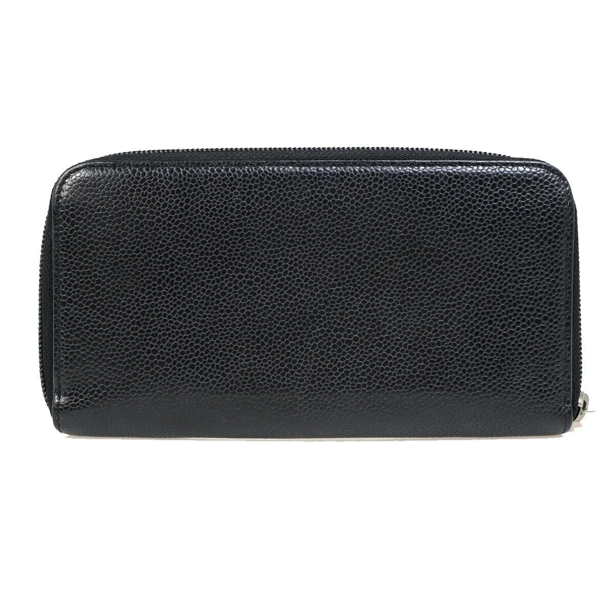 Chanel Zip around wallet, Black, Leather, wallet