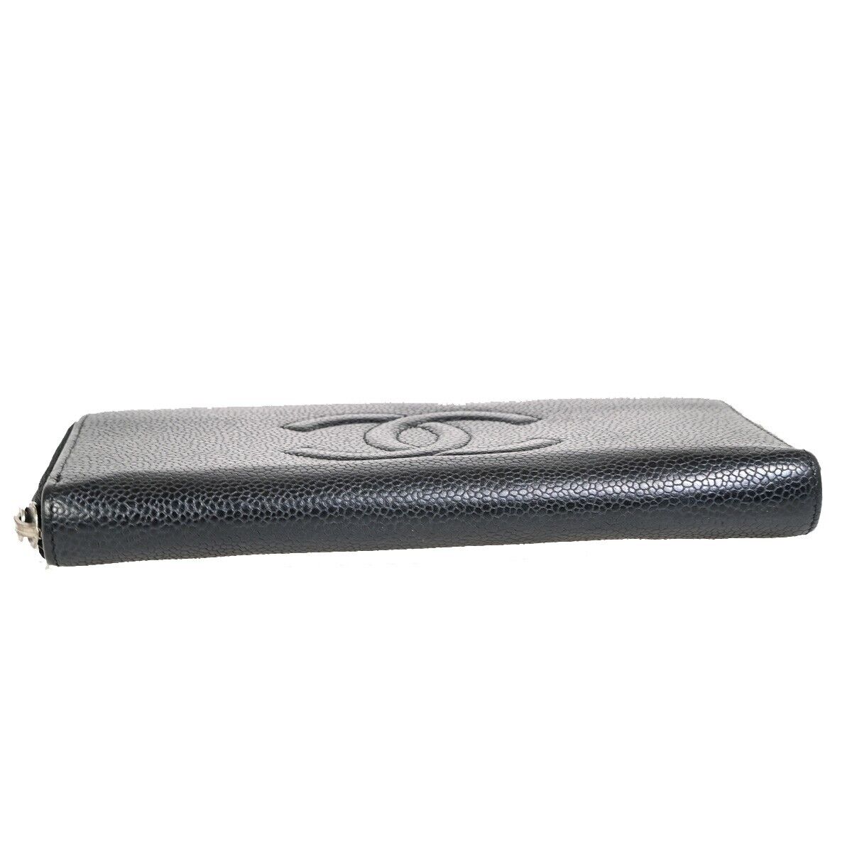 Chanel Zip around wallet, Black, Leather, wallet