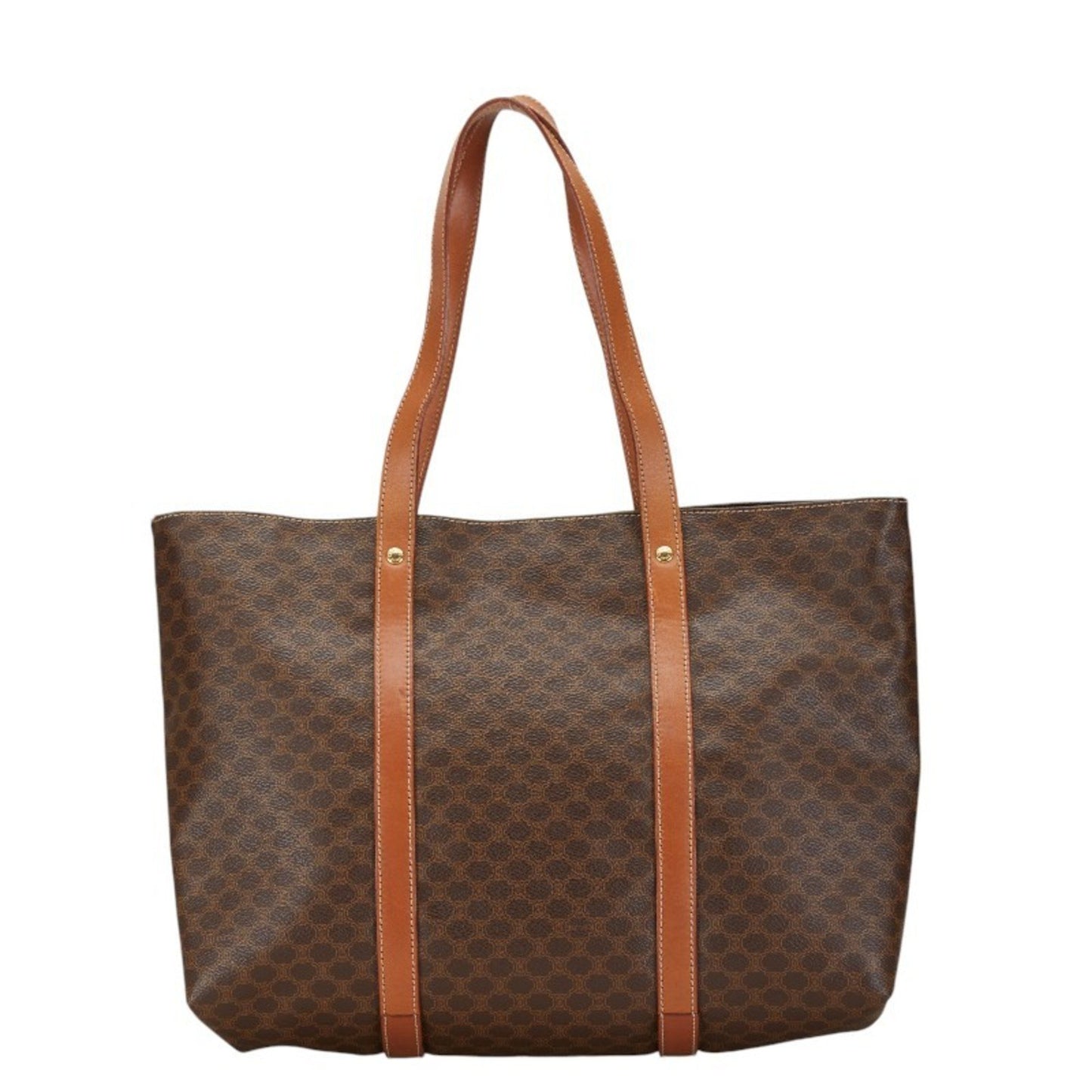 Céline Macadam, Brown, Canvas, tote