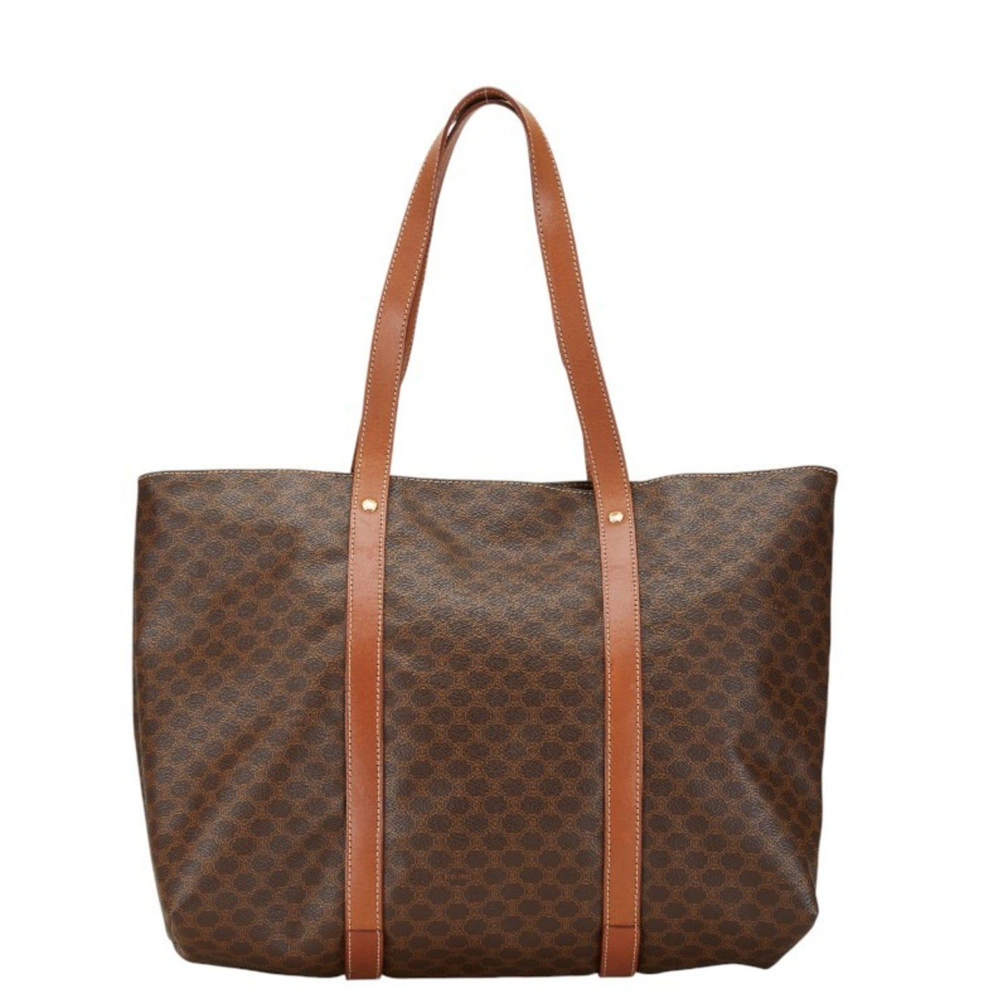 Céline Macadam, Brown, Canvas, tote