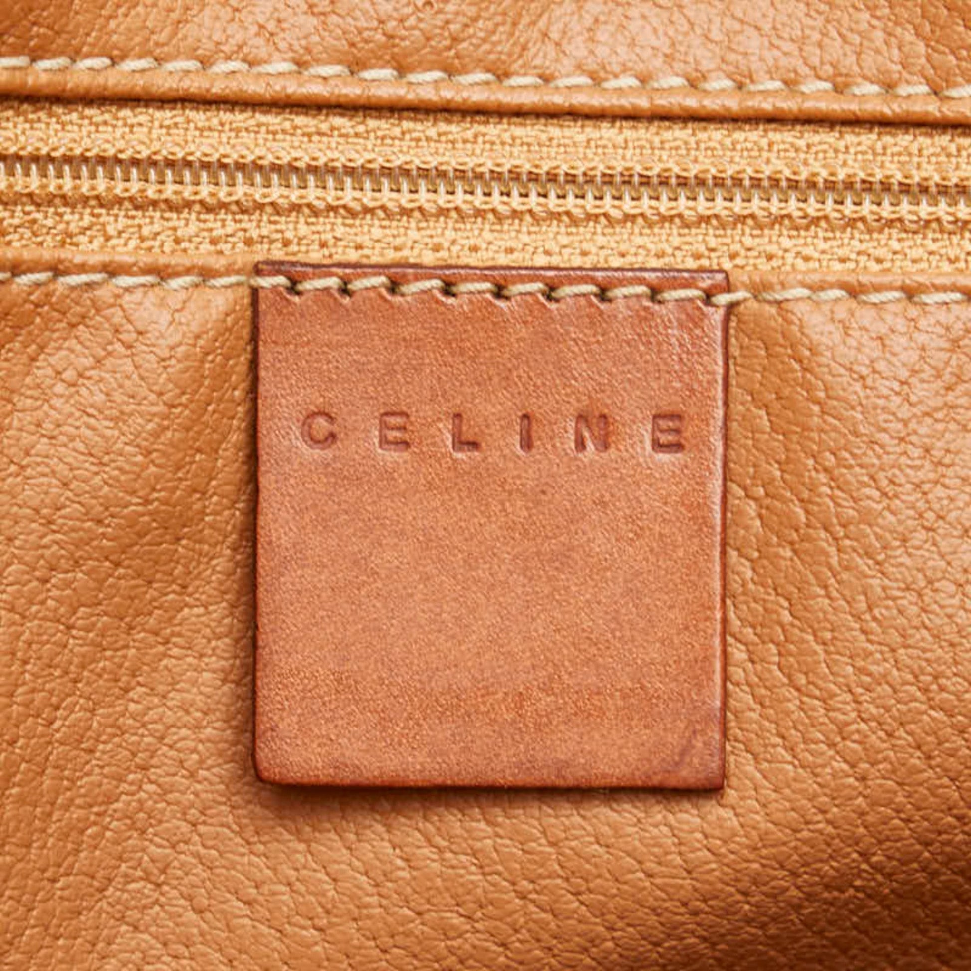 Céline Macadam, Brown, Canvas, tote