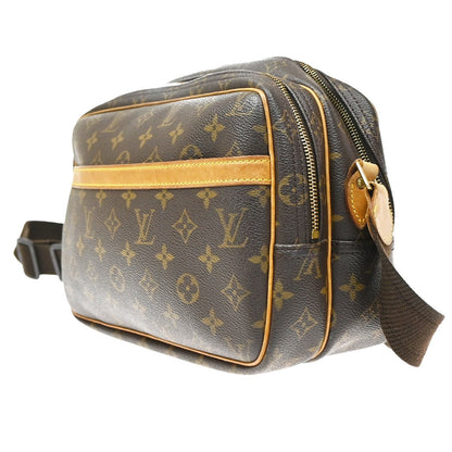 Louis Vuitton Reporter Monogram, Brown, Canvas, Shoulder Bag