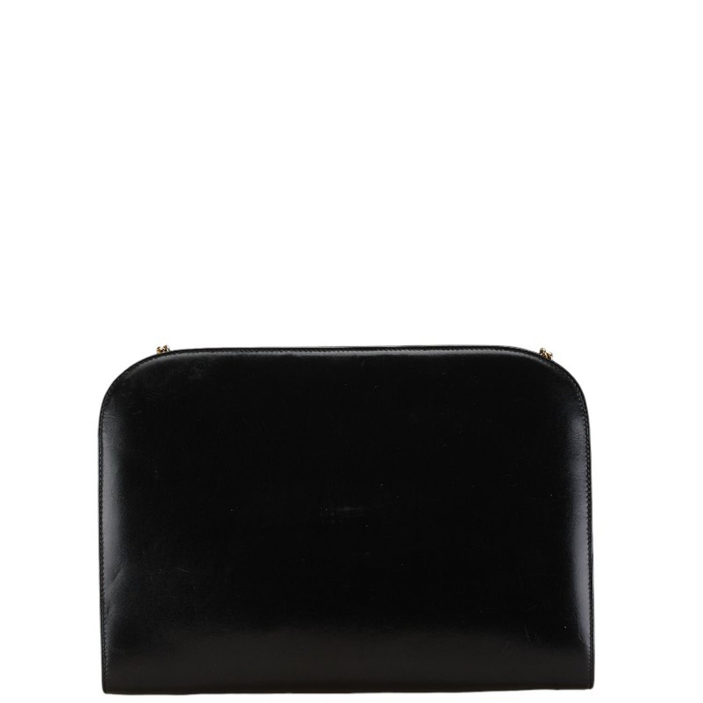 Salvatore Ferragamo Gancini, Black, Leather, shoulder