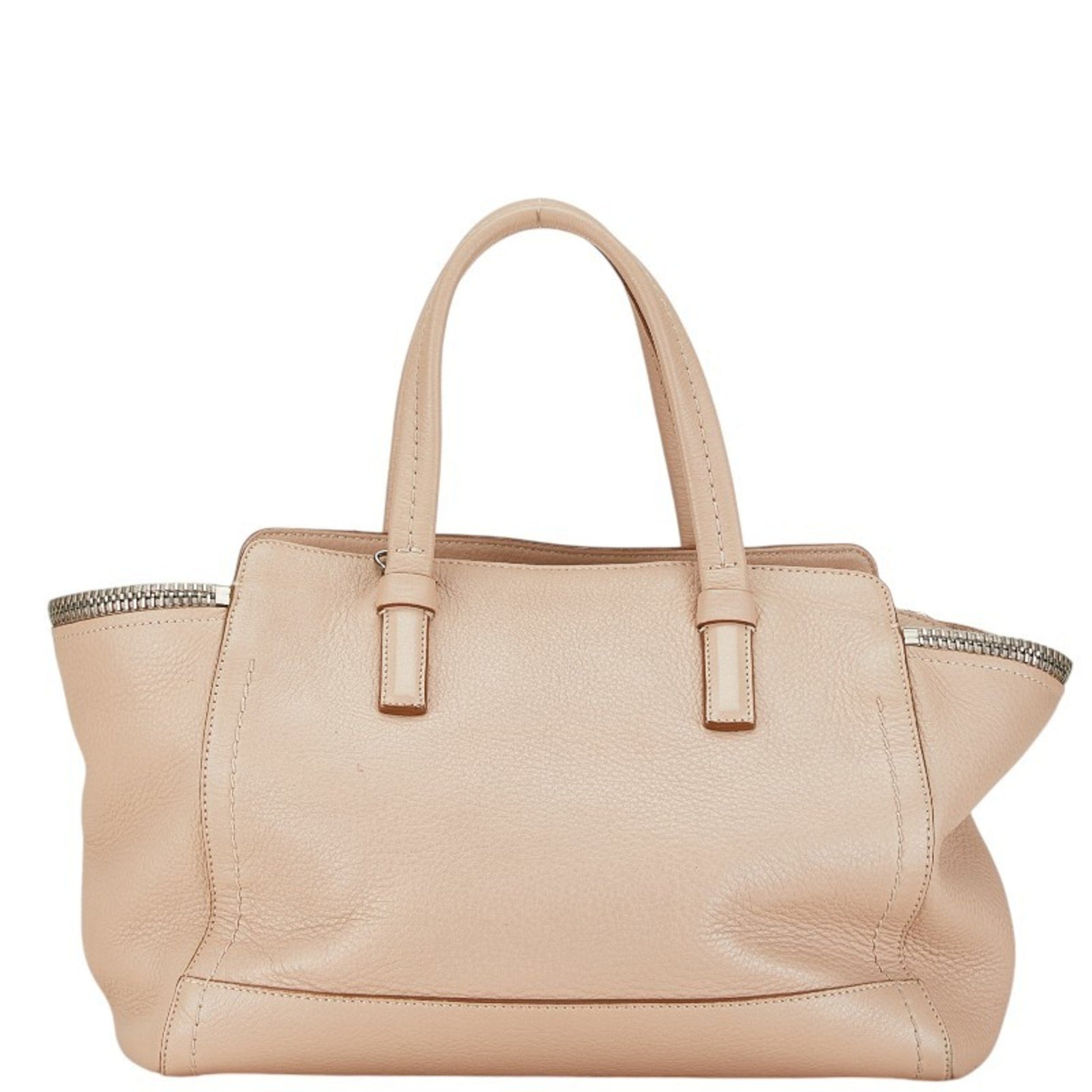 Salvatore Ferragamo Gancini, Beige, Leather, tote