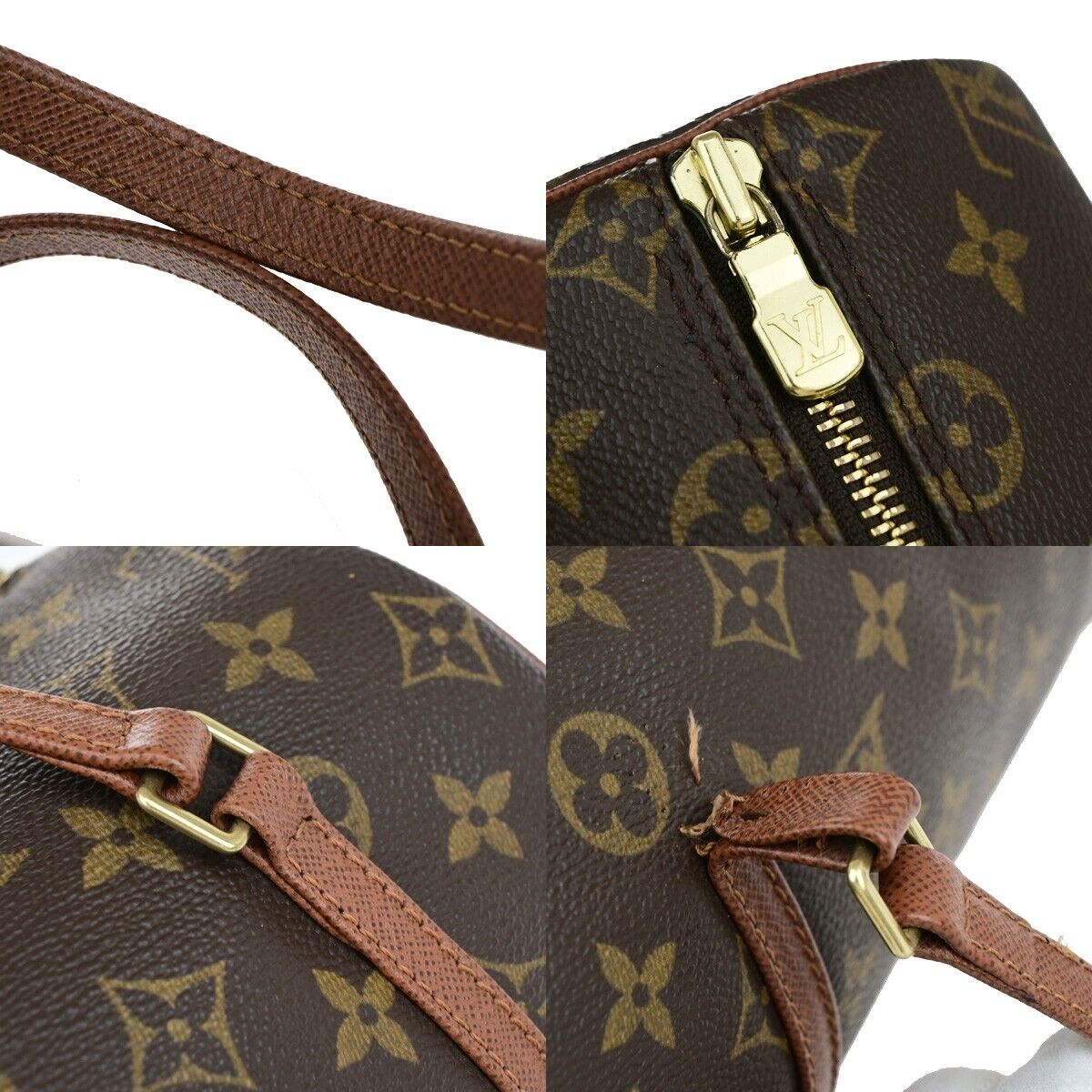 Louis Vuitton Papillon 26, Brown, Canvas, handbag