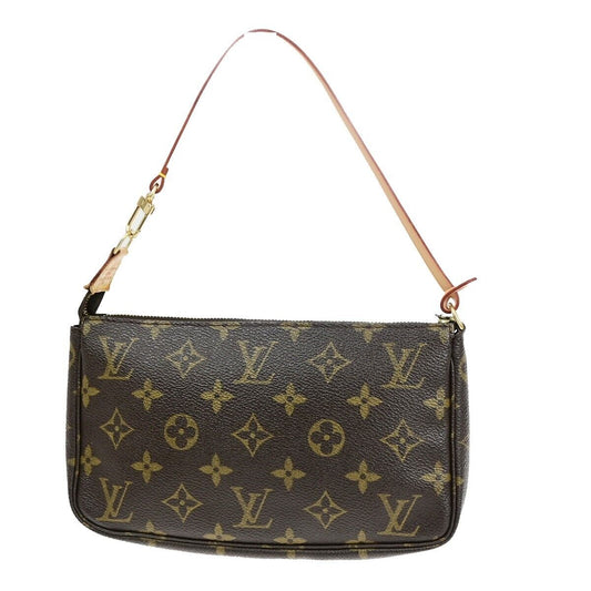 Louis Vuitton Pochette accessoires, Brown, Canvas, clutch