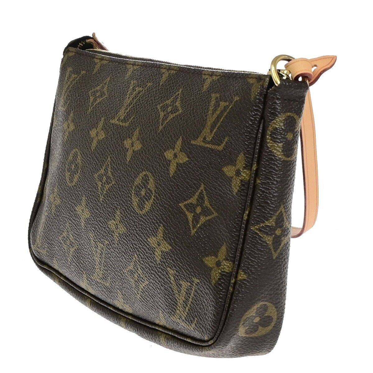 Louis Vuitton Pochette accessoires, Brown, Canvas, clutch