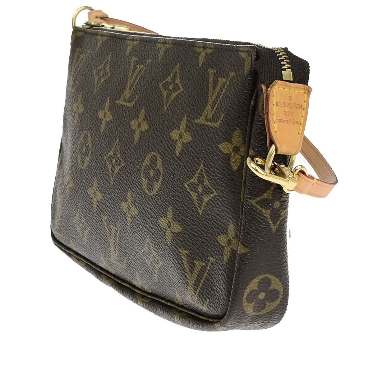 Louis Vuitton Pochette accessoires, Brown, Canvas, clutch