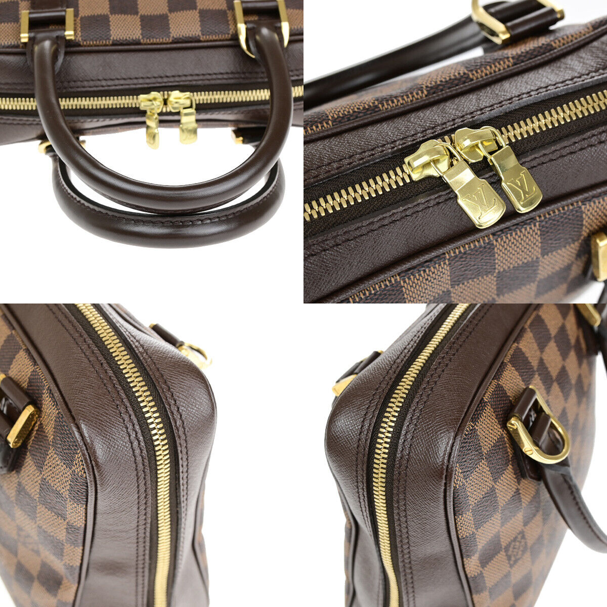 Louis Vuitton Brera, Brown, Canvas, handbag