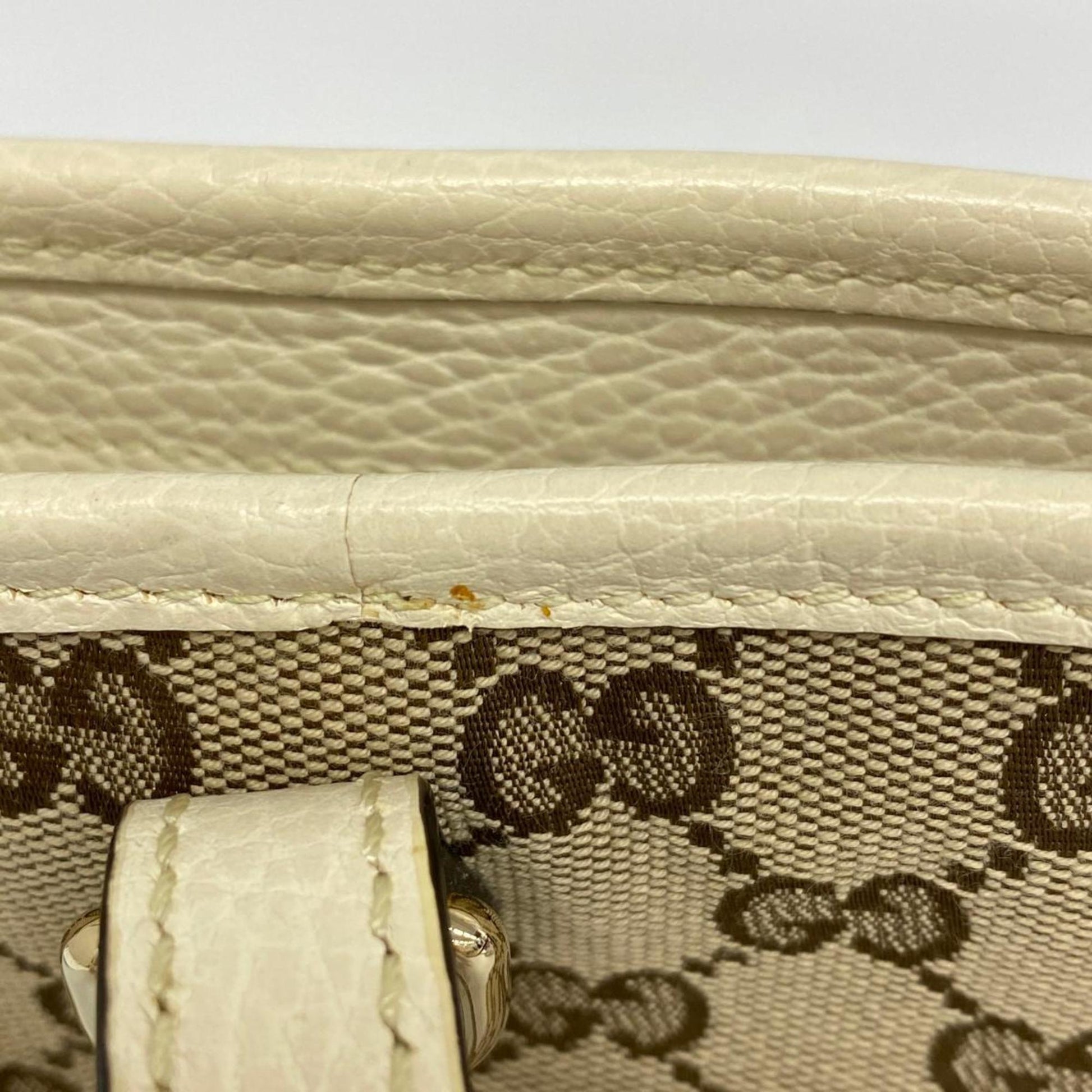 Gucci GG canvas, Beige, Canvas, tote