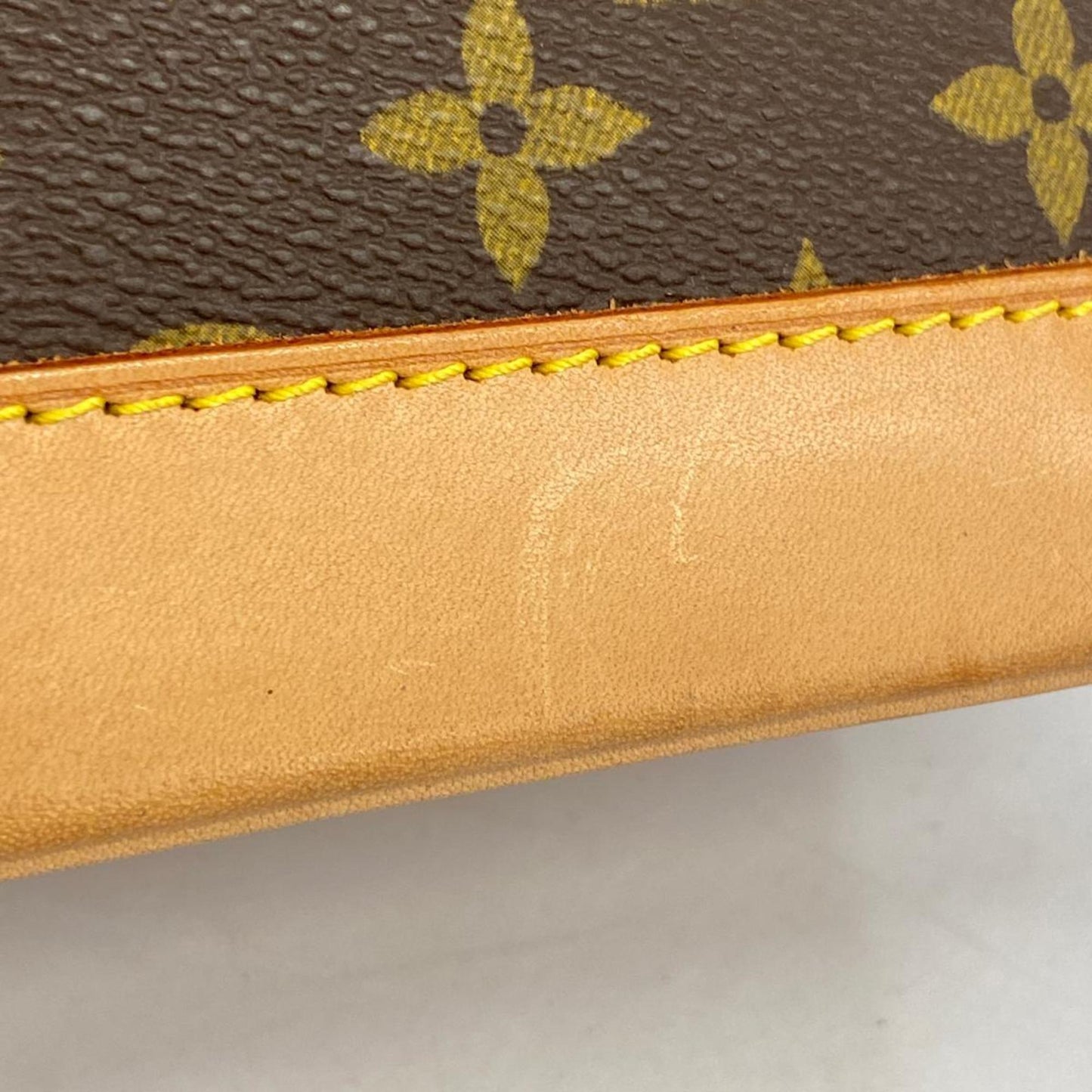 Louis Vuitton Alma, Brown, Canvas, handbag