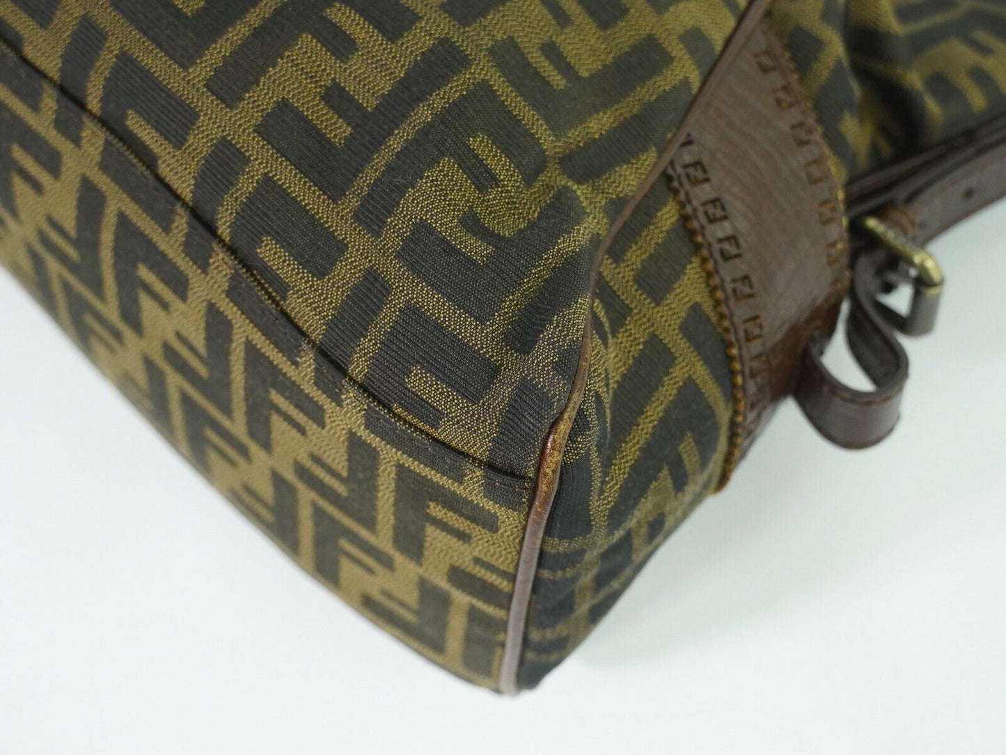 Fendi Etniko, Brown, Canvas, handbag