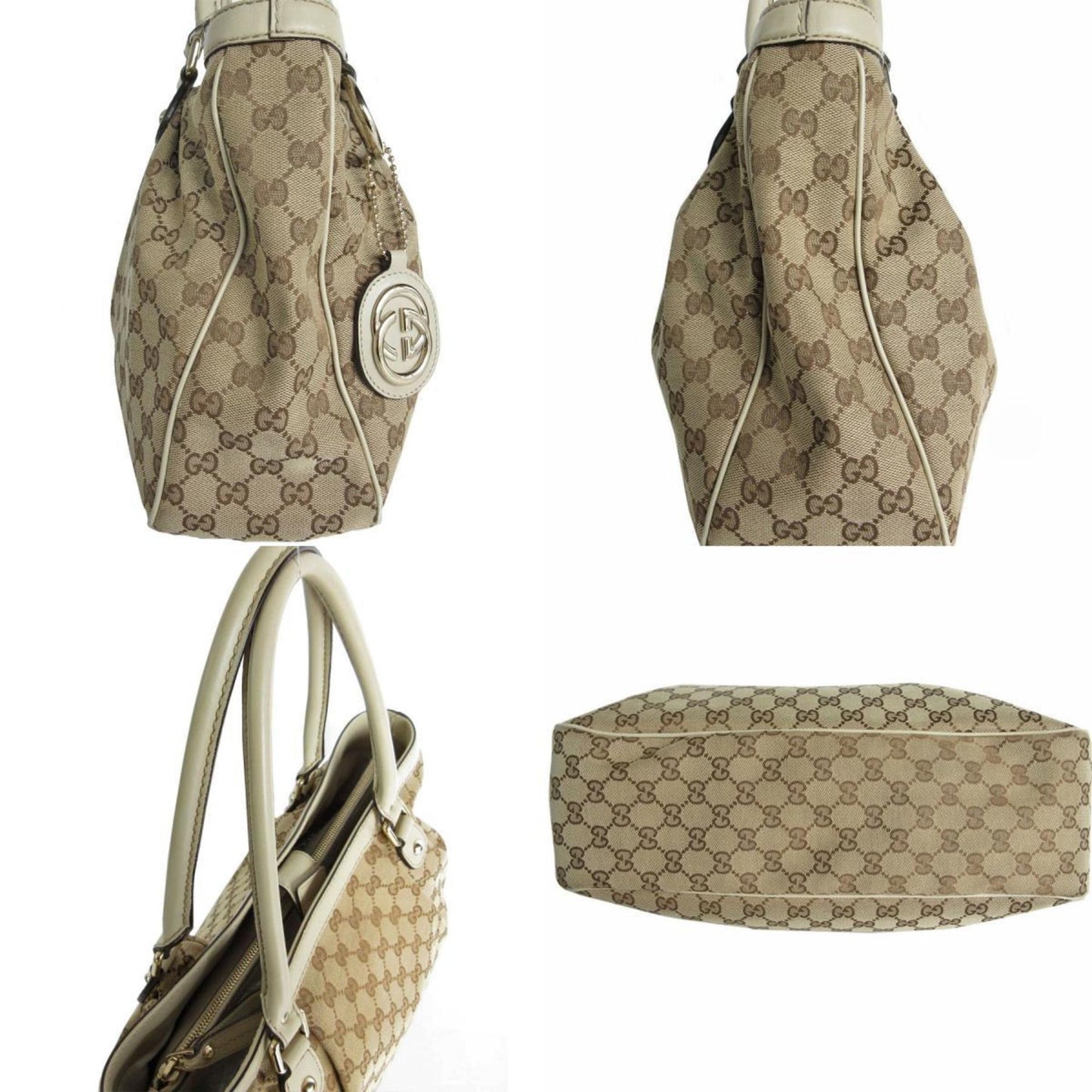 Gucci GG canvas, Beige, Canvas, handbag