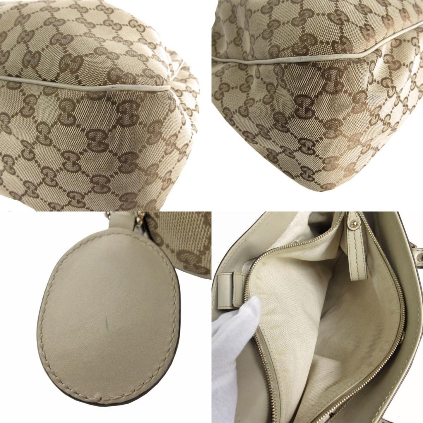 Gucci GG canvas, Beige, Canvas, handbag