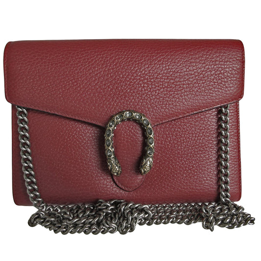 Gucci Dionysus, Burgundy, Leather, shoulder