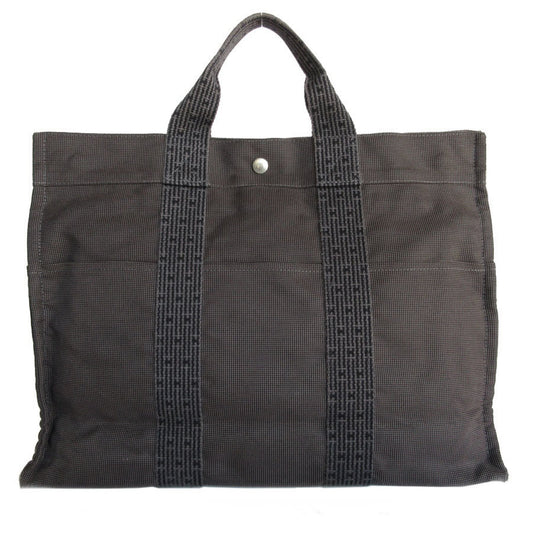 Hermès Herline, Grey, Canvas, tote