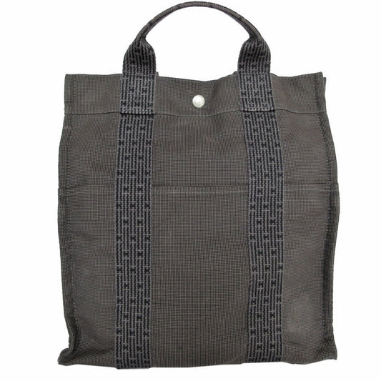 Hermès Herline, Grey, Canvas, backpack