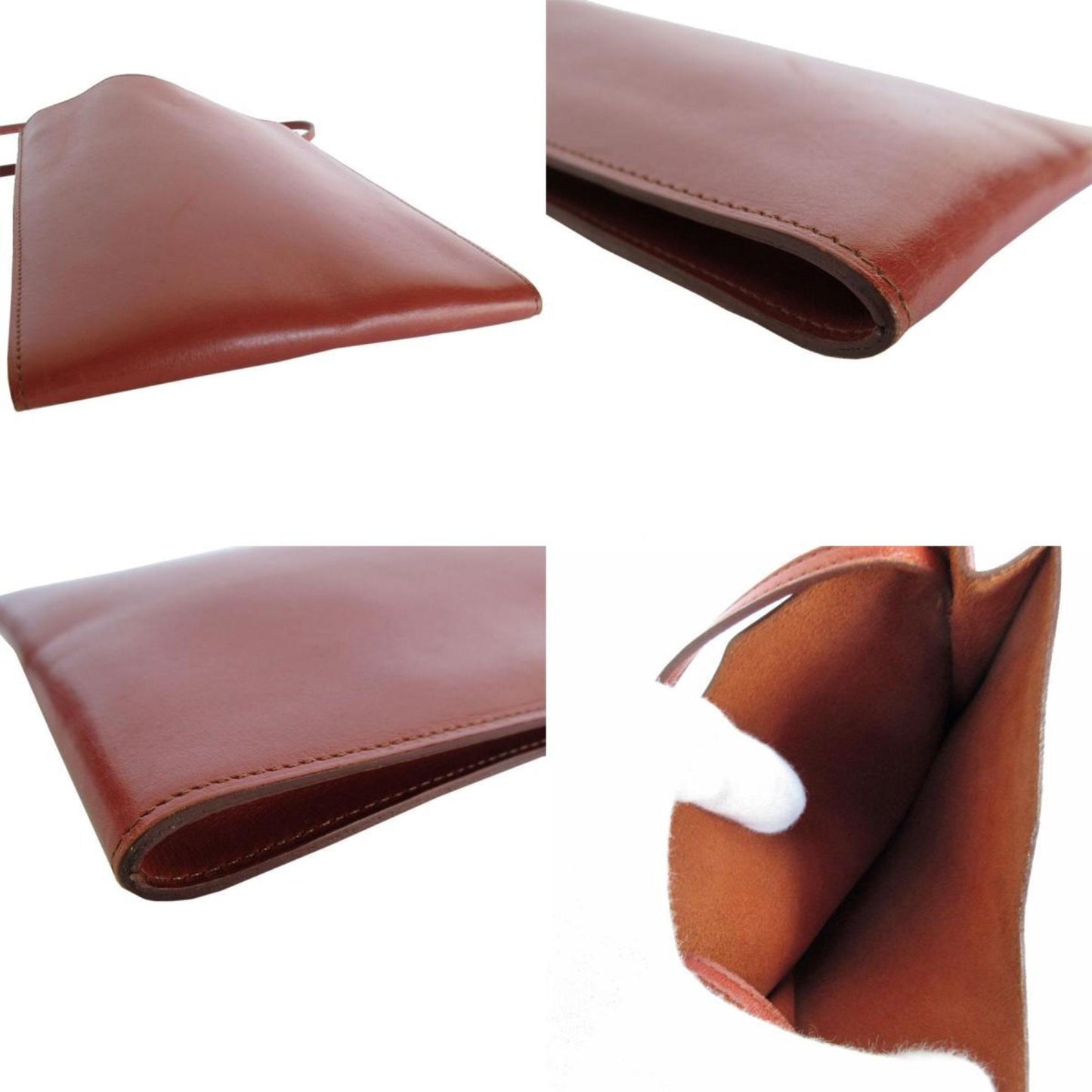 Hermès Onimetou, Brown, Leather, shoulder