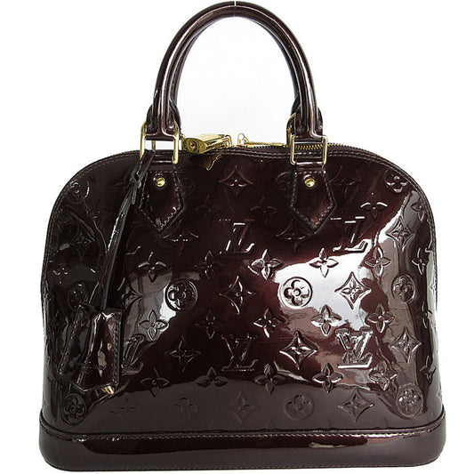 Louis Vuitton Alma, Burgundy, Canvas, handbag