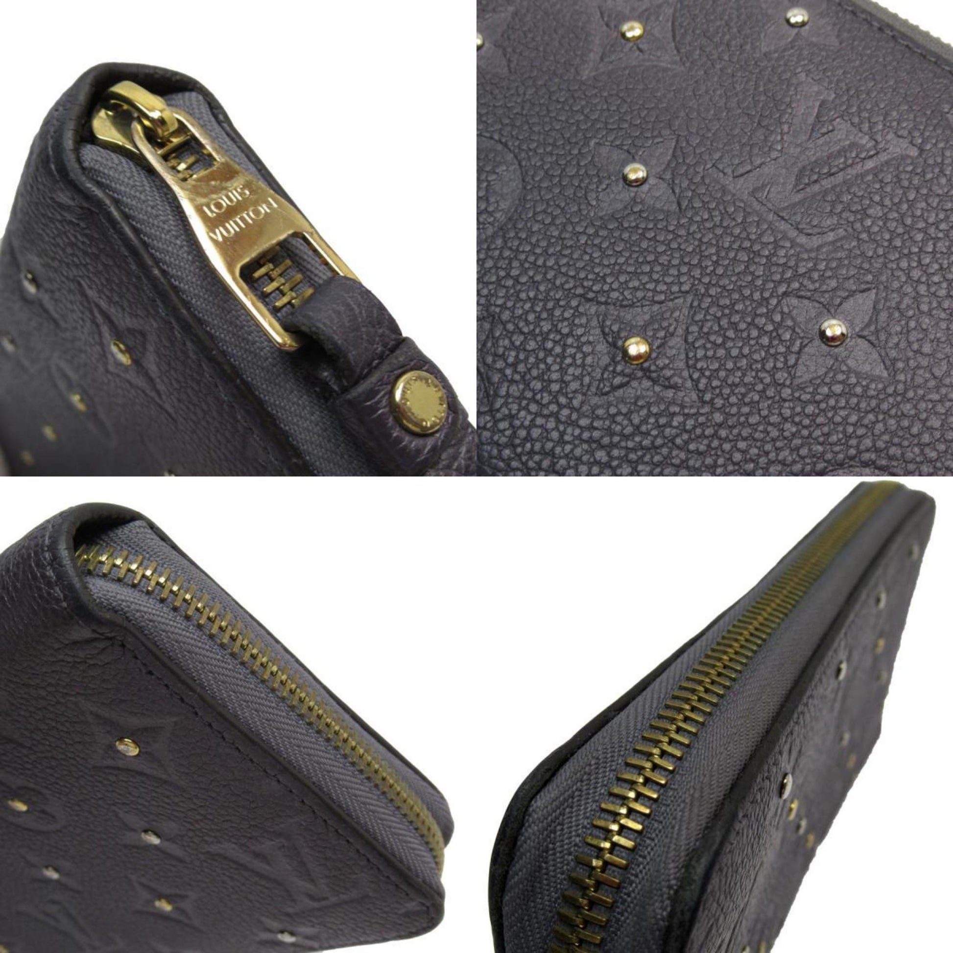 Louis Vuitton Zippy wallet, Black, Leather, wallet