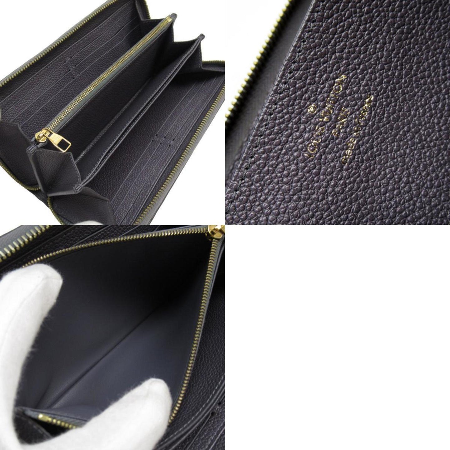 Louis Vuitton Zippy wallet, Black, Leather, wallet