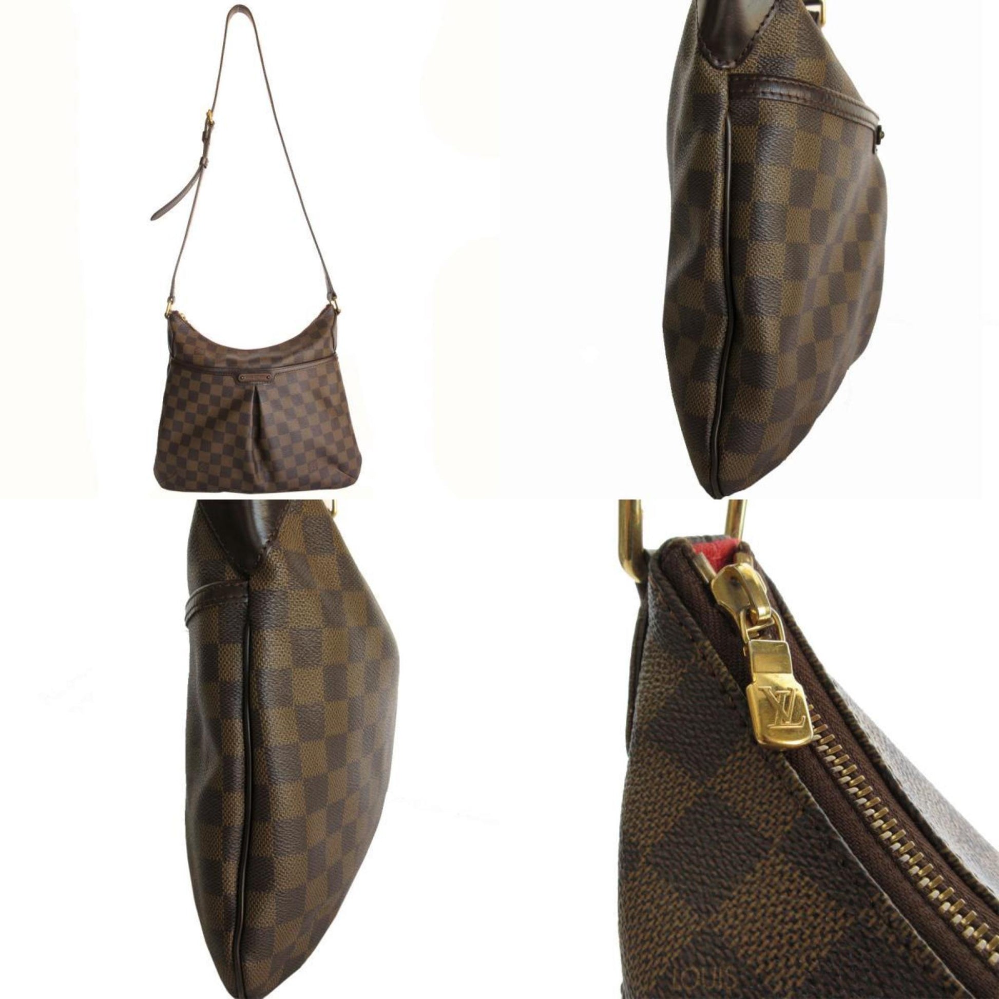 Louis Vuitton Bloomsbury, Brown, Canvas, shoulder