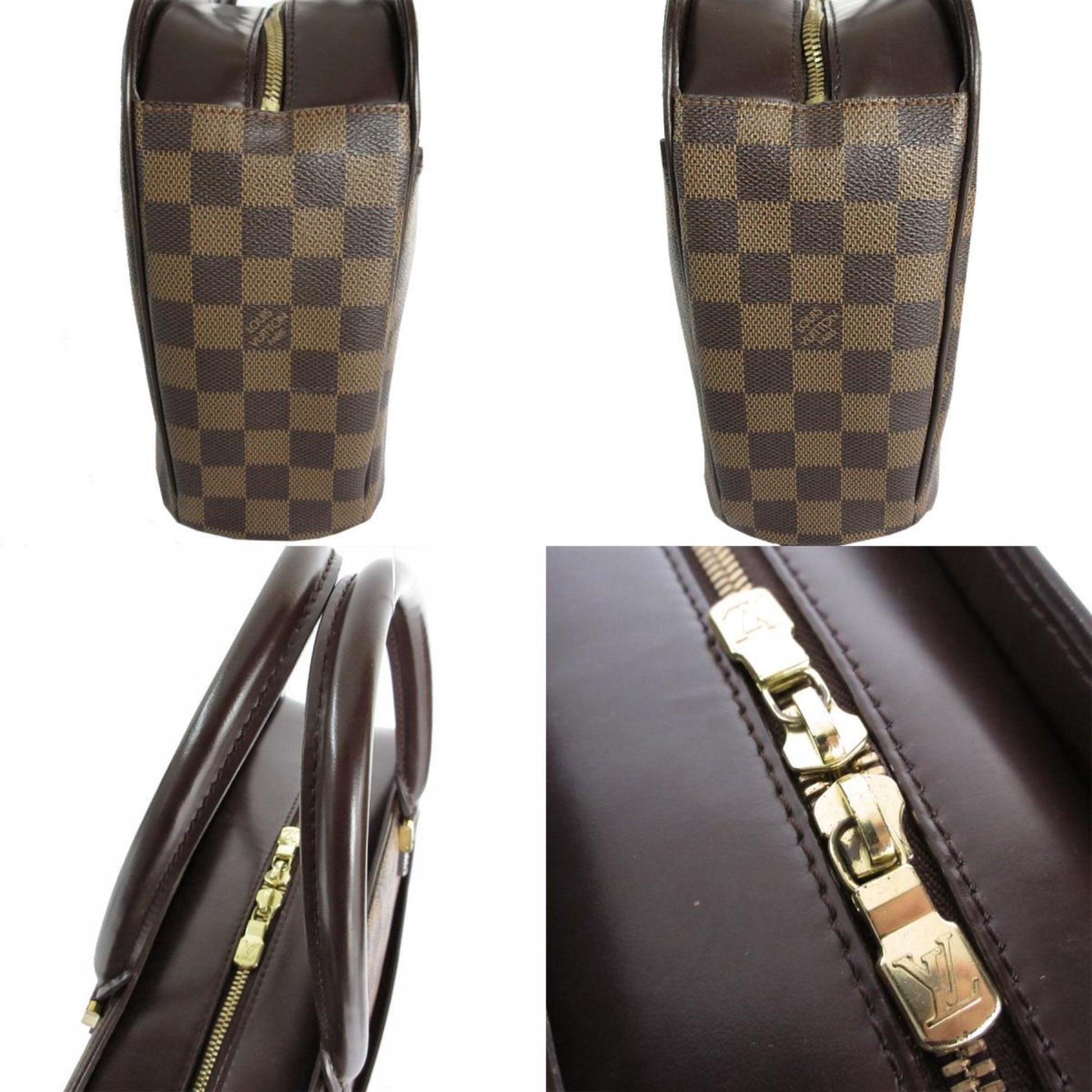 Louis Vuitton Sarria, Brown, Canvas, handbag