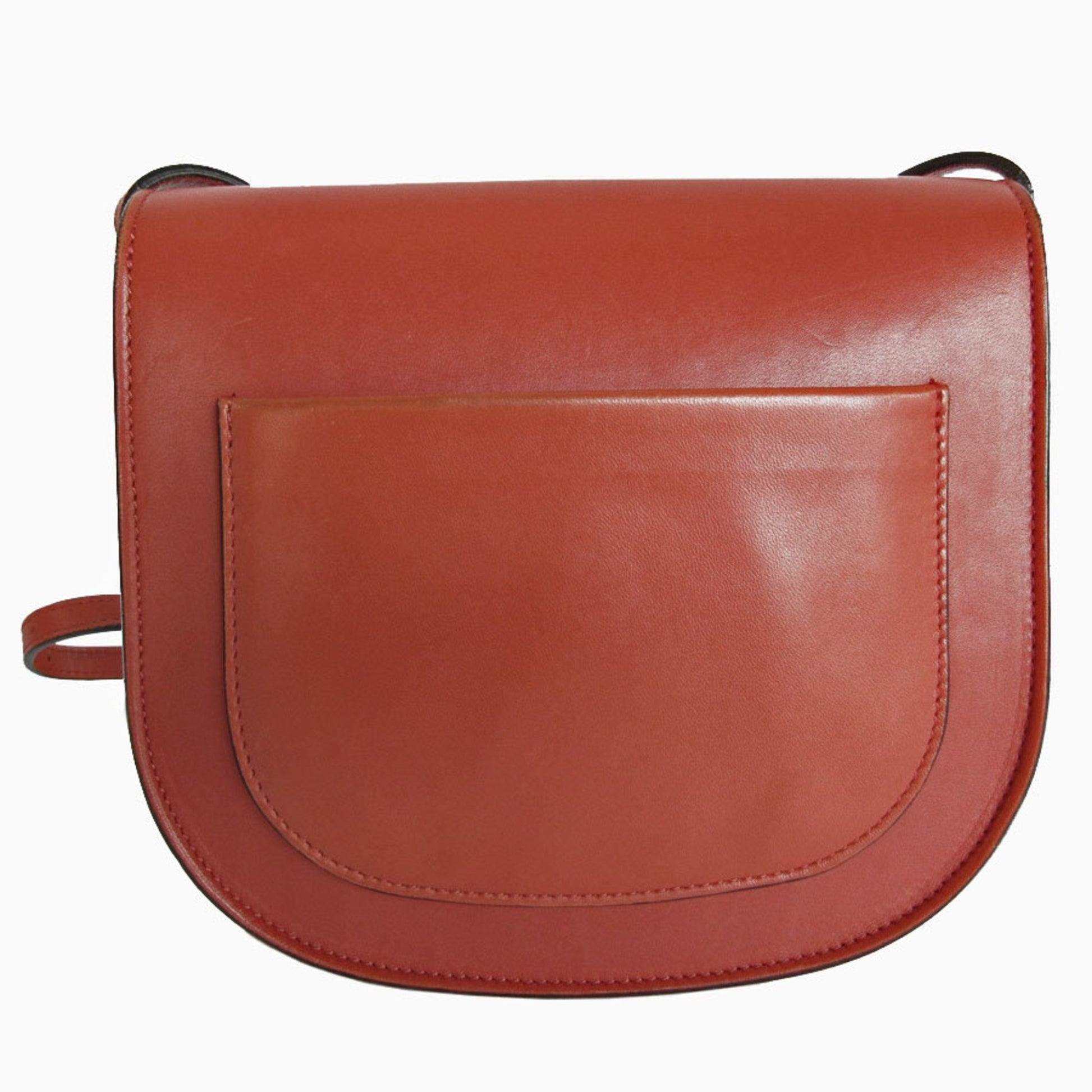 Céline Trotteur, Brown, Leather, shoulder