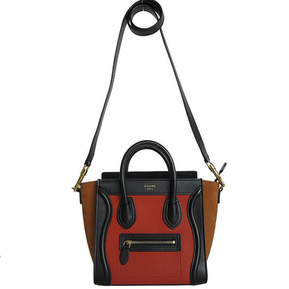 Céline Luggage, Multicolour, Leather, handbag