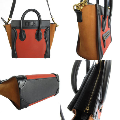 Céline Luggage, Multicolour, Leather, handbag
