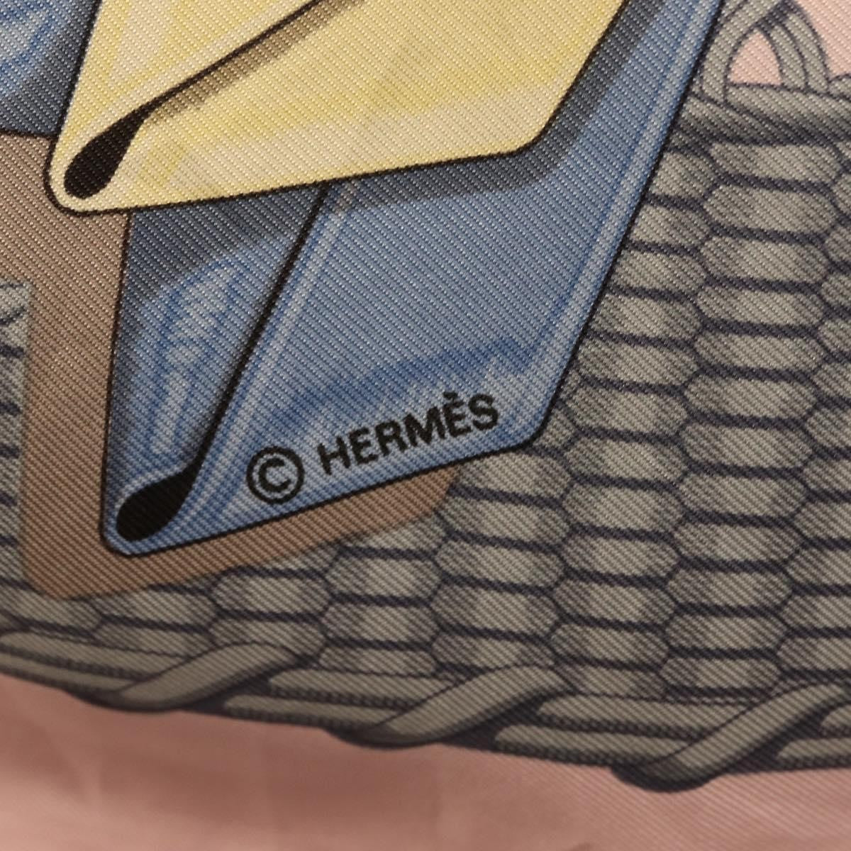 Hermes Carré 90 Silk multicolor, Pink, Silk, Scarf