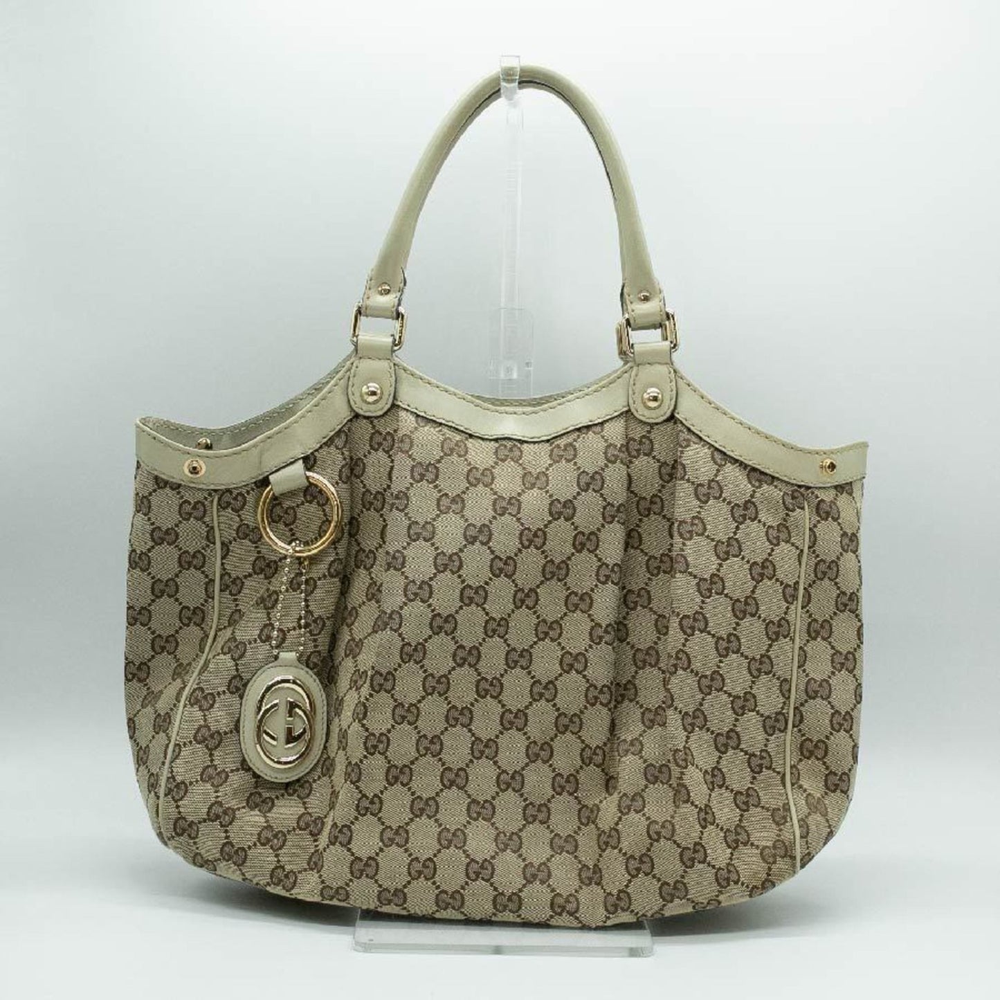 Gucci Sukey, Beige, Canvas, tote